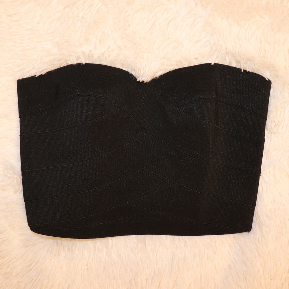 Black bandaged Urban Outfitters tube top